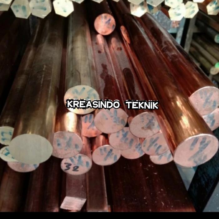 as tembaga 10mm x 1000mm tembaga batangan 10mm x panjang 1 meter