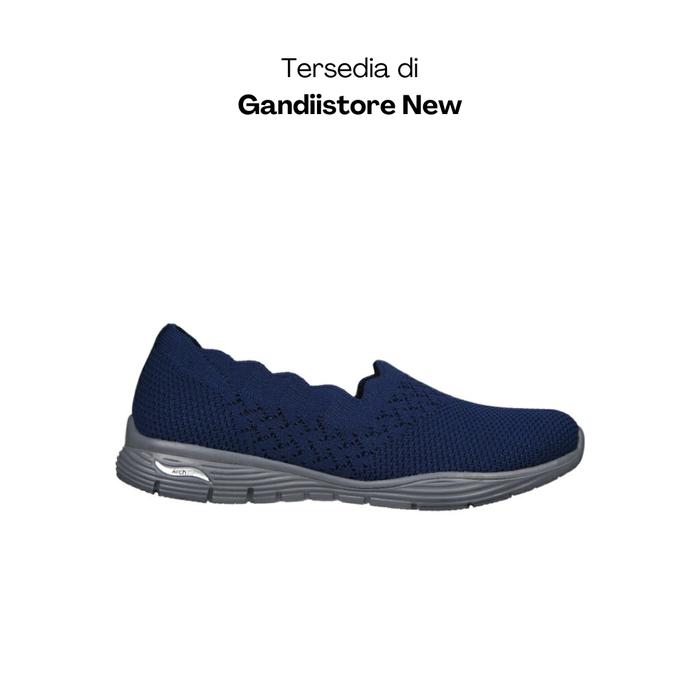 Sepatu Slip On Wanita Skechers Arch Fit Seager 158557/NVY Navy Women