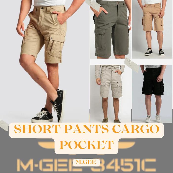 MGEE Celana Cargo Pendek Pria | Celana Pendek Cargo Original