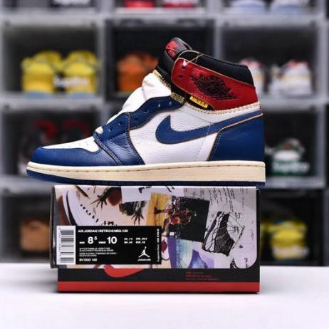Union LA x Jordan 1 Blue Toe BV1300-146 (Size 40-47.5)