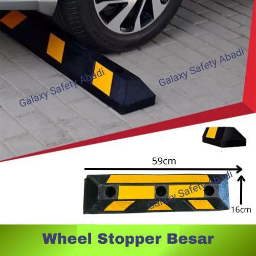 Wheel Car Stopper Penjanggal Ban Karet Wheel Stopper Mobil
