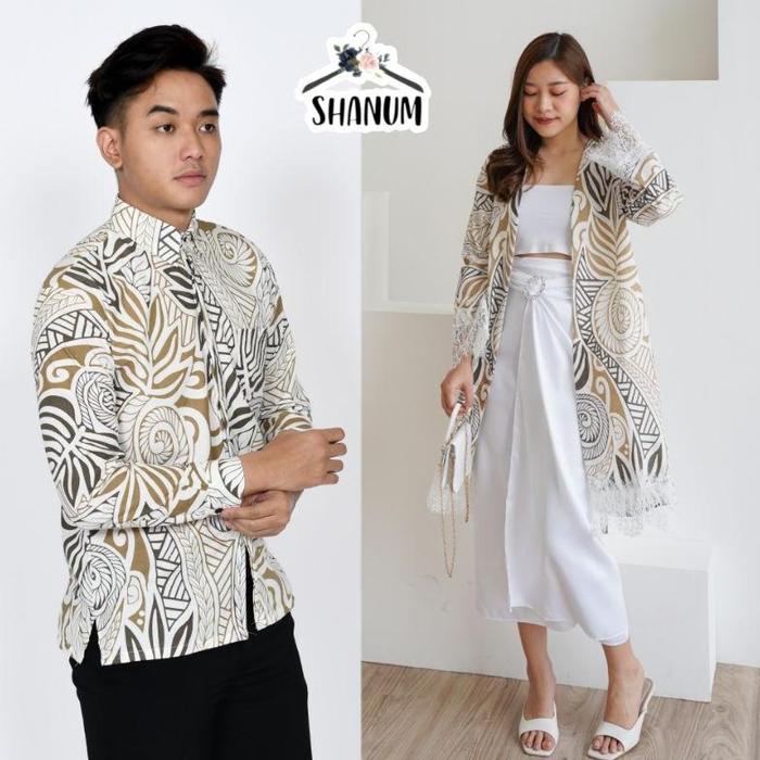 Shanum Batik Outer/Outer Batik/Batik Modern Lace/Batik Lace