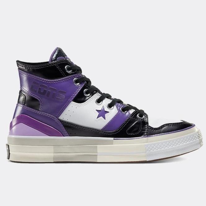 Sepatu Sneakers Converse Chuck 70 E260 Hi Black Mystical White 167133C