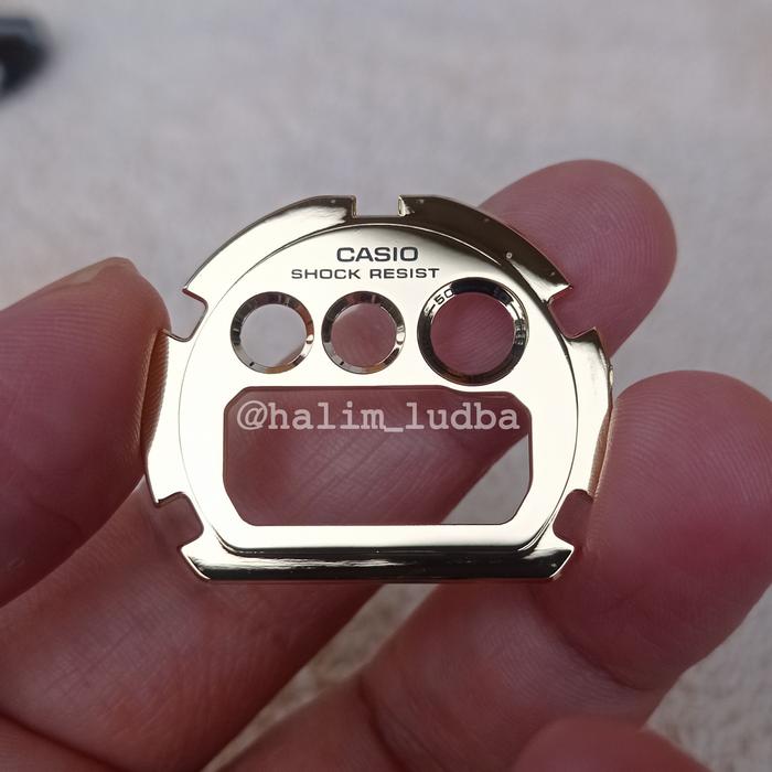 Faceplate g-shock dw 6900 gold faceplate gshock dw-6900 gold new ori