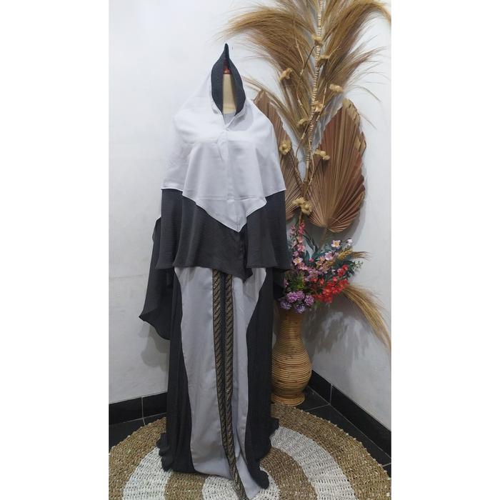 Gamis Syar'i Hijab Polkadot Preloved