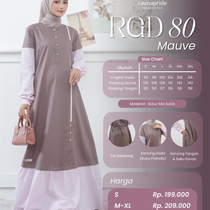 Baju Gamis rauna RGD 80