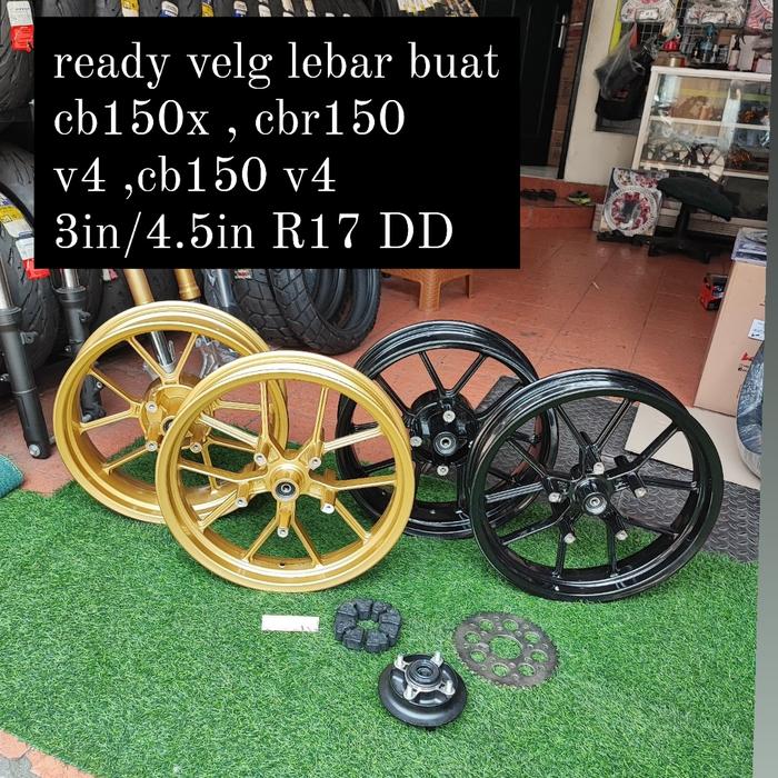 VELG LEBAR CBR 150R V4 CB 150 X CBR 150 V4 DOUBLE DISK DEPAN CB150X