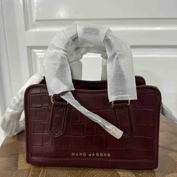 Tas Wanita Mini Cruiser Satchel Maroon Croco