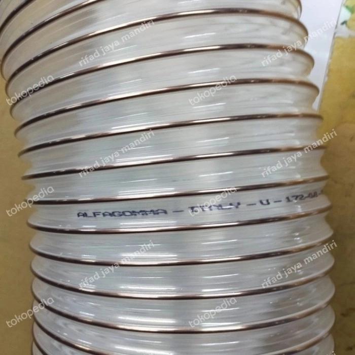Pu ducting hose 1 1/2 inch selang flexible vacum serbuk kayu alfagomma