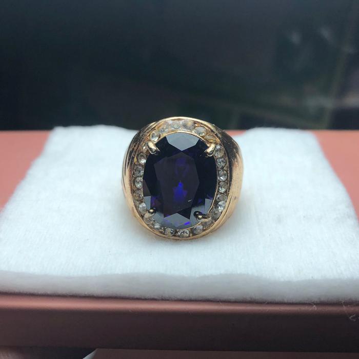Cincin Batu Kecubung Wulung Tua Kualitas Terbaik