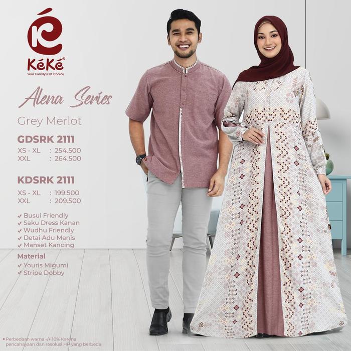 Sarimbit keke alena seri grey marlot