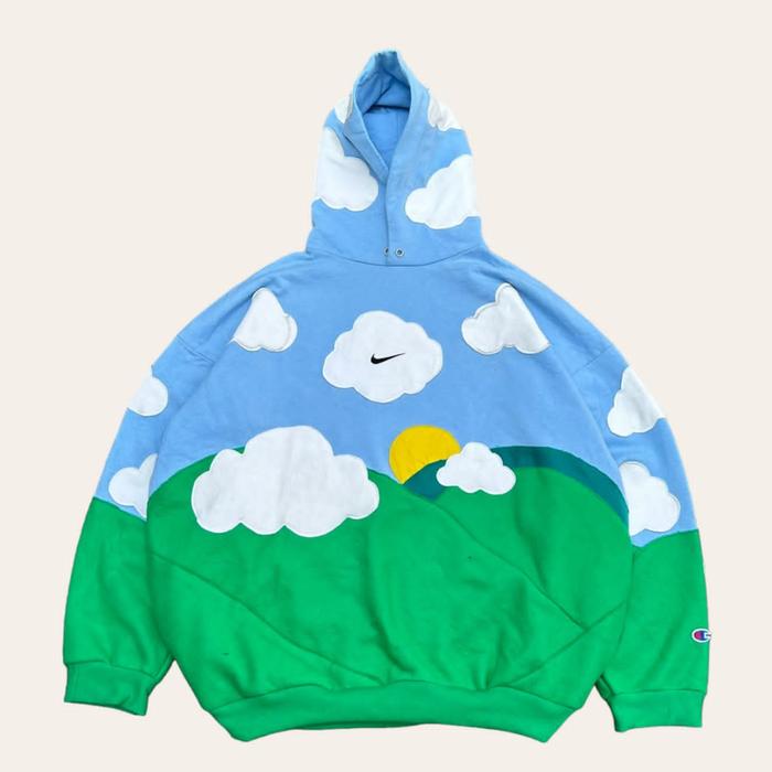 reworked hoodie crewneck nike
