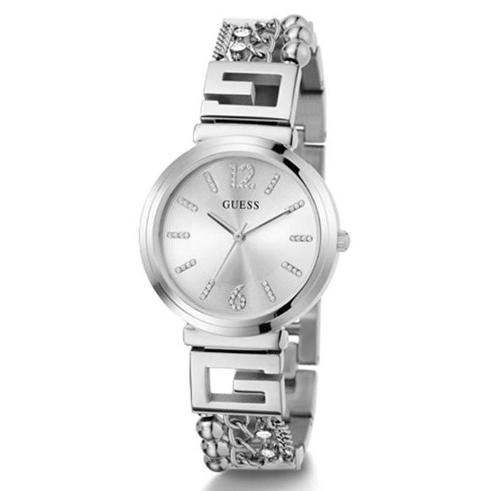 GUESS GW0545L1 Original G CLUSTER Jam Tangan Wanita Analog Silver