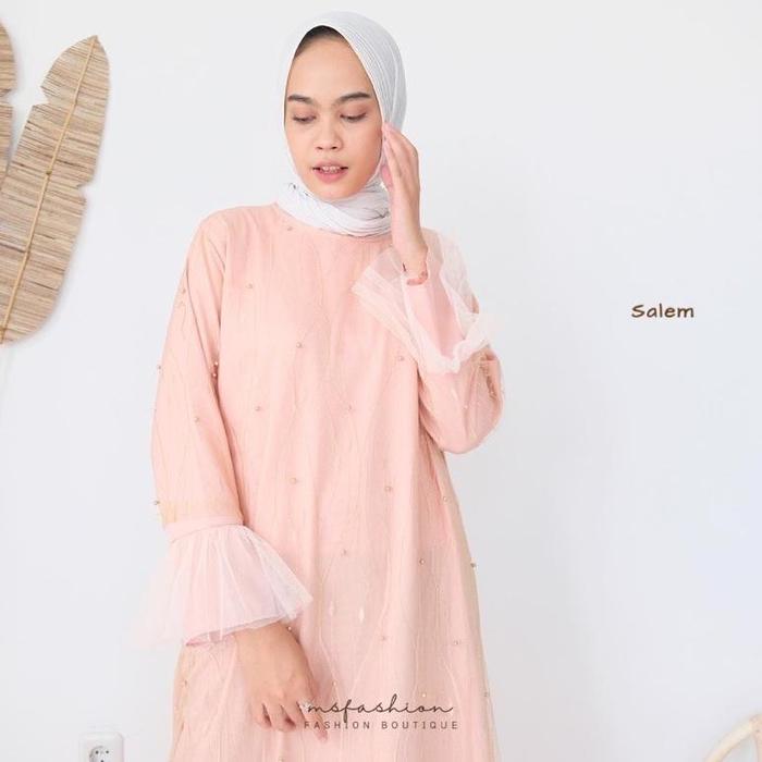 Ciara Maxi Dress/ Dress Kondangan/ Gamis Tule/ Pakaian Muslim/ Dress