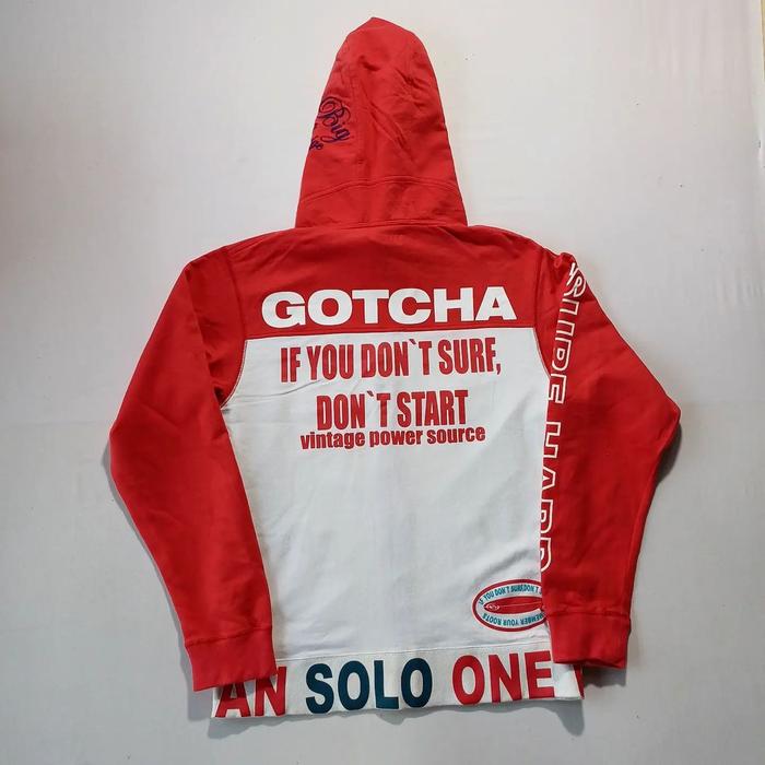 FULLZIP HOODIE GOTCHA SCND/THRFT BRANDED, SZ L, HD140
