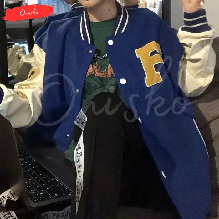 Jaket Bomber Premium Dewasa Unisex INISIAL F EVERYDAY 1 FEAR FUYAN