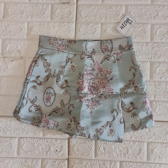 Celana rok wanita import Bangkok Weena shop bahan super premium-Biru