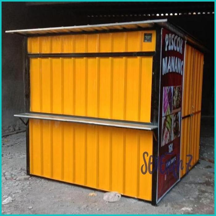 booth jualan gerobag jualan both semi kontainer kios jualan