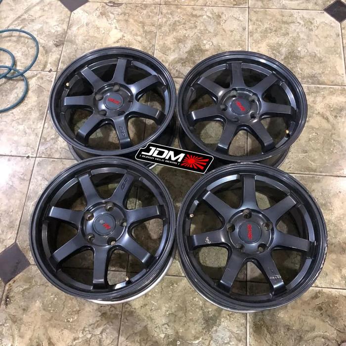Velg Mobil Ring 16 Second TE37 Baut 5 Murah Lebar 7 R16 Pcd 5x114,3