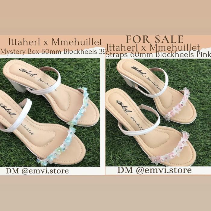 Ittaherl x Mmehuillet - Mystery Box 60mm Blockheels Green / Pink