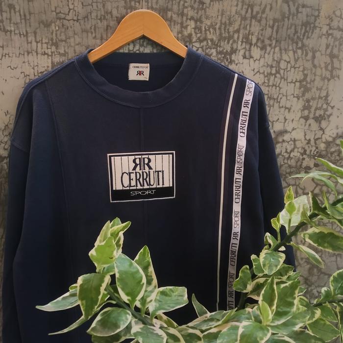 Vintage Sweater Cerruti Sport Sweatshirt Made in Japan Classic Jacket