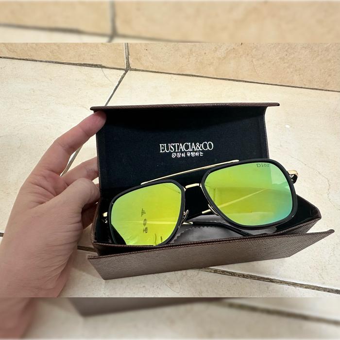 Eustacio & Co Sunglasses - Black Gold Green
