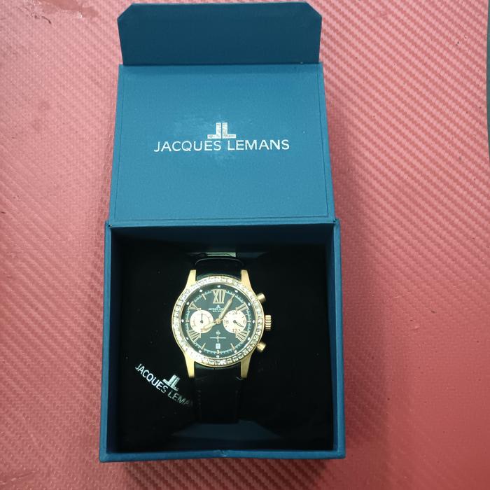 Jam Tangan Jacques Lemans Sport Gold Swarovsky T1527
