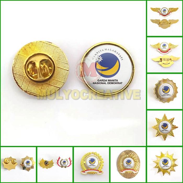 Pin Garnita Malahayati Pin Bros Wing Logo Garda Wanita Nasdem