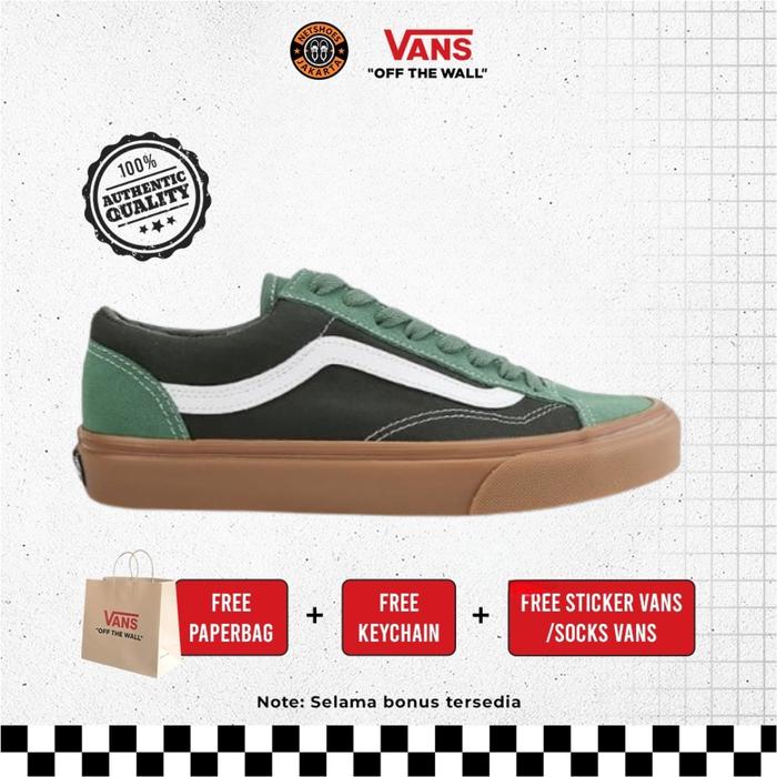 Vans Style 36 Gum Sole - Green Fairway / Forest Night