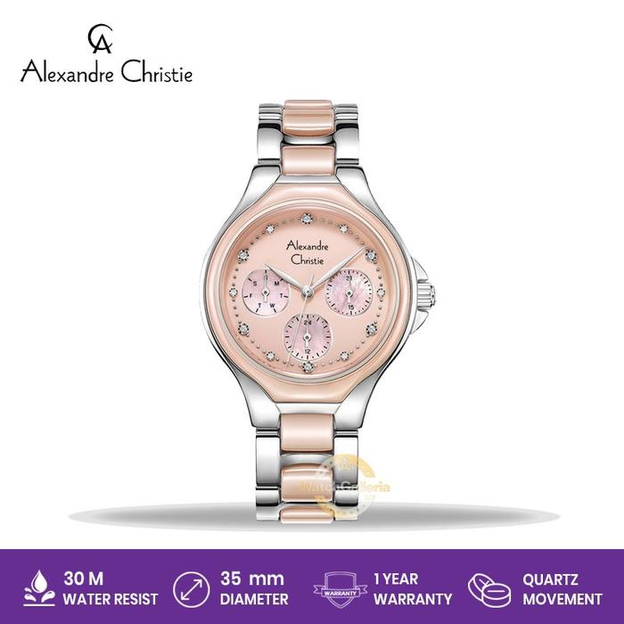 Jam Tangan Wanita Alexandre Christie AC 2B03 BF BSSIV Original Resmi