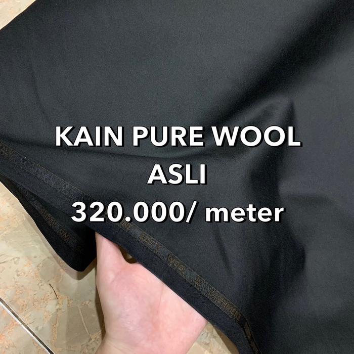 Bahan Kain Pure Wool Asli Jas dan Celana/Kain Wool Asli (PER 10 cm)