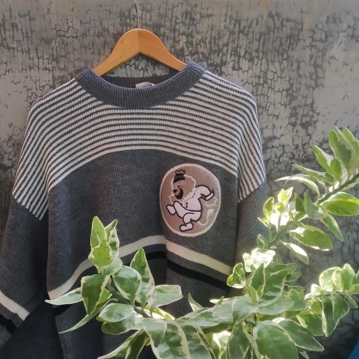 Sweater Rajut Vintage 90s Goshe Made in UK Classic Coogie Sweatshirt