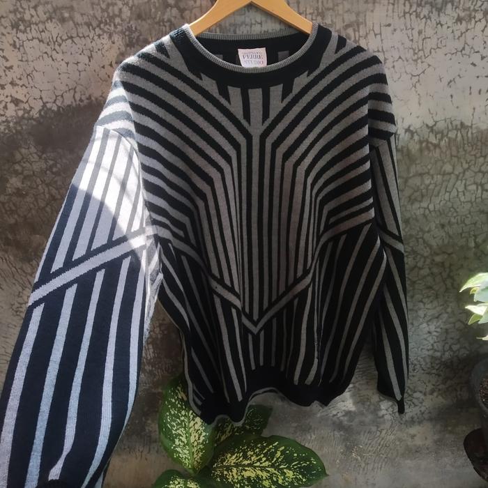 Vintage Jacket Gianfranco Ferre Studio Knitsweat Made in Italy Sweater