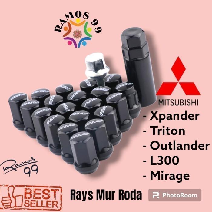 MITSUBISHI ECLIPSE LUG NUT RACING BAUT RODA MUR RAYS VELG MOBIL BAJA