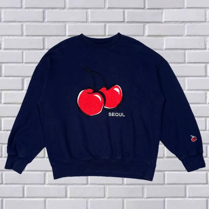 CREWNECK KIRSH BIG LOGO, DONGKER, SIZE L-XL (SECOND BRANDED) CN0024