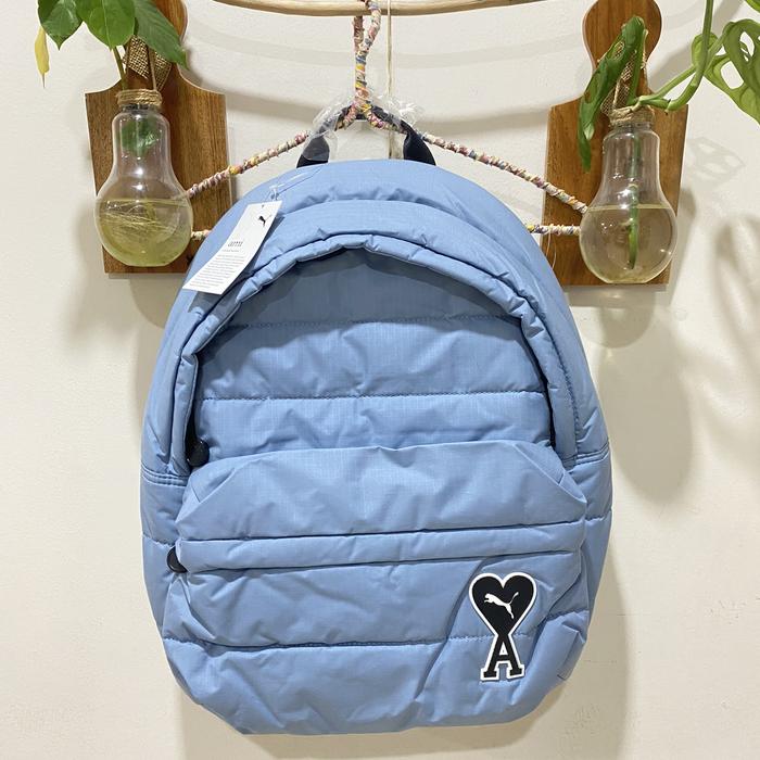 Tas ransel puma x ami back pack bag faded denim