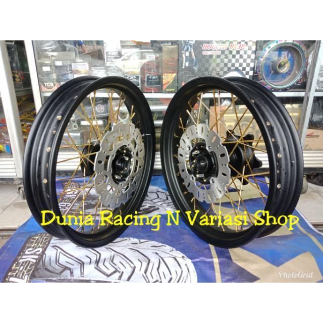 Dejun- Velg Supermoto Honda Crf 150 Ring 17 Lebar Tromol Depan
