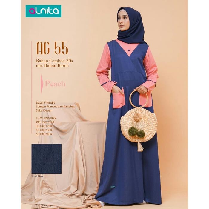 Baju Gamis Dewasa Alnita AG 55