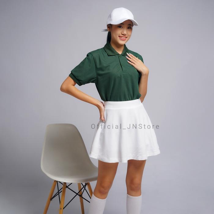 Kaos Polo Premium Wanita | Hijau Army