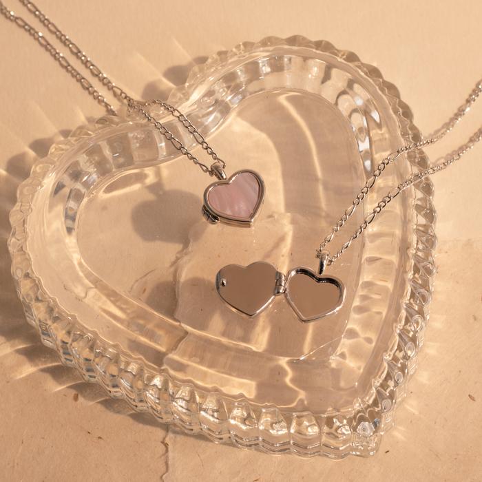 Harlee Locket Necklace - Kalung Locket Hati MDC Hypoallergenic