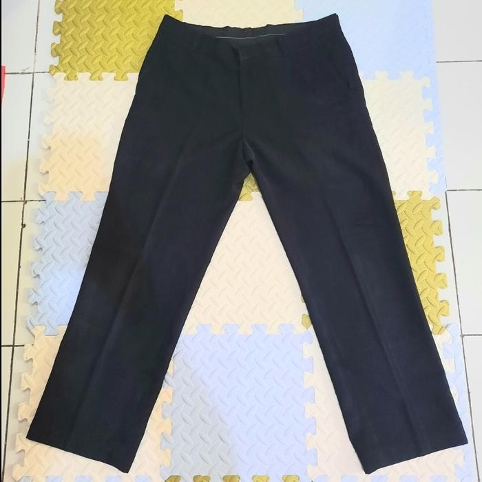 Celana Bahan/Formal Pria Regular Schoeller Hitam (preloved) size 33