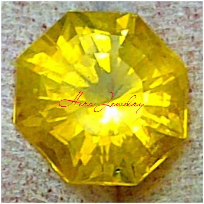 YELLOW SAFIR SRILANKA BENTUK BUNGA BATU SAPPHIRE CEYLON SRILANGKA