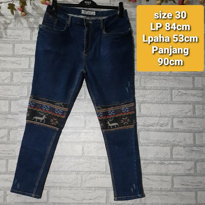 Preloved Celana Jeans wanita jumbo Size 30 second/bekas/thrift