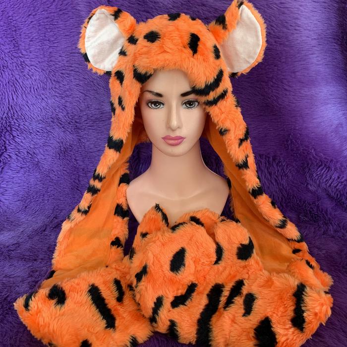 Topi sarung tangan disney tiger motif boneka B