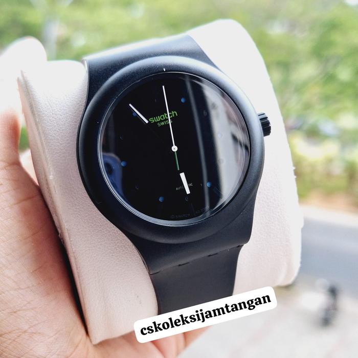 JAM TANGAN PRIA SWATCH SO30B400 AUTOMATIC BLACK AM FIFTY-ONE ORIGINAL