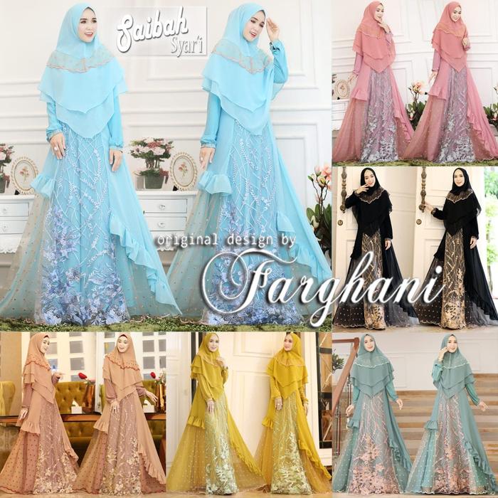Gamis Pesta Saibah by Farghani Original. Kebaya Gaun Pengantin. Hantar