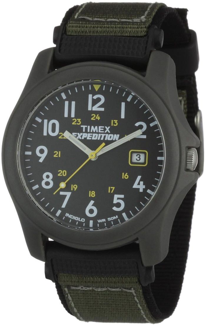 PreOrder Timex T42571, Men's "Expedition Camper" Black/Green Original