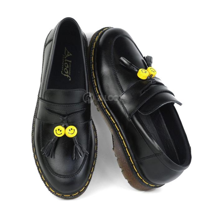 38-45 Aloof SMILE BOY - Sepatu Loafers Penny Pria Kulit Original