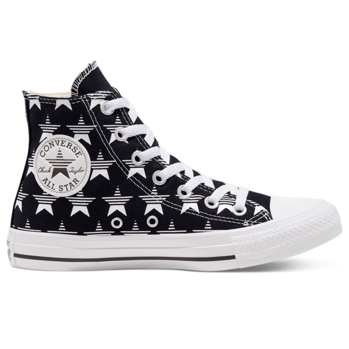 Sepatu Sneakers Wanita Converse CT AS Hi Star Print Black 168808C
