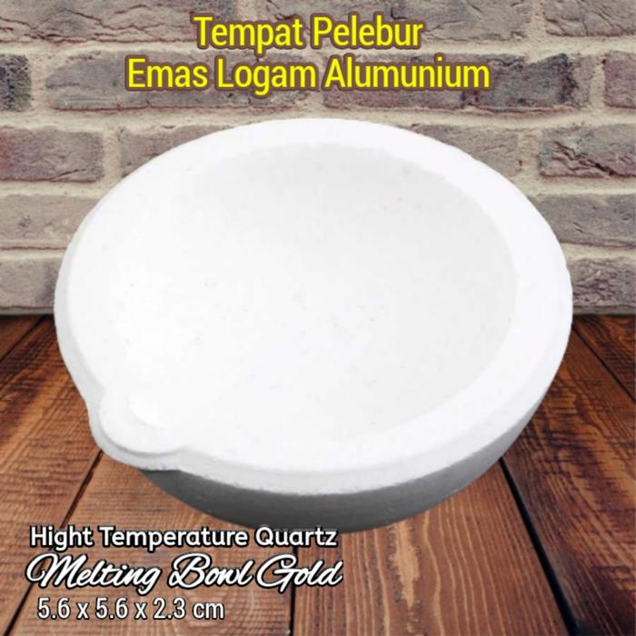 Melting Pot Kowi Putih Pelebur Emas Logam Tembaga Platina Alat Lebur